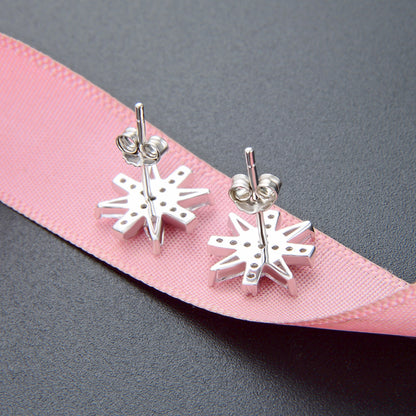 Delicate silver stud earrings