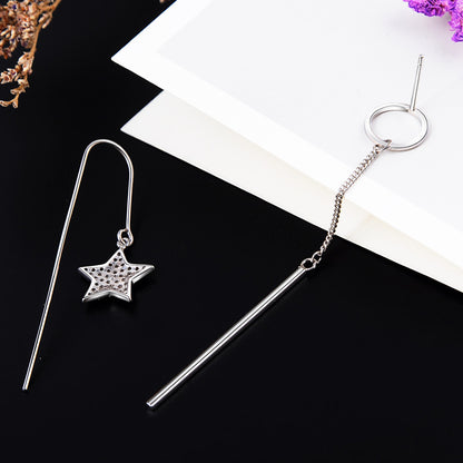 Silver threader earrings collection