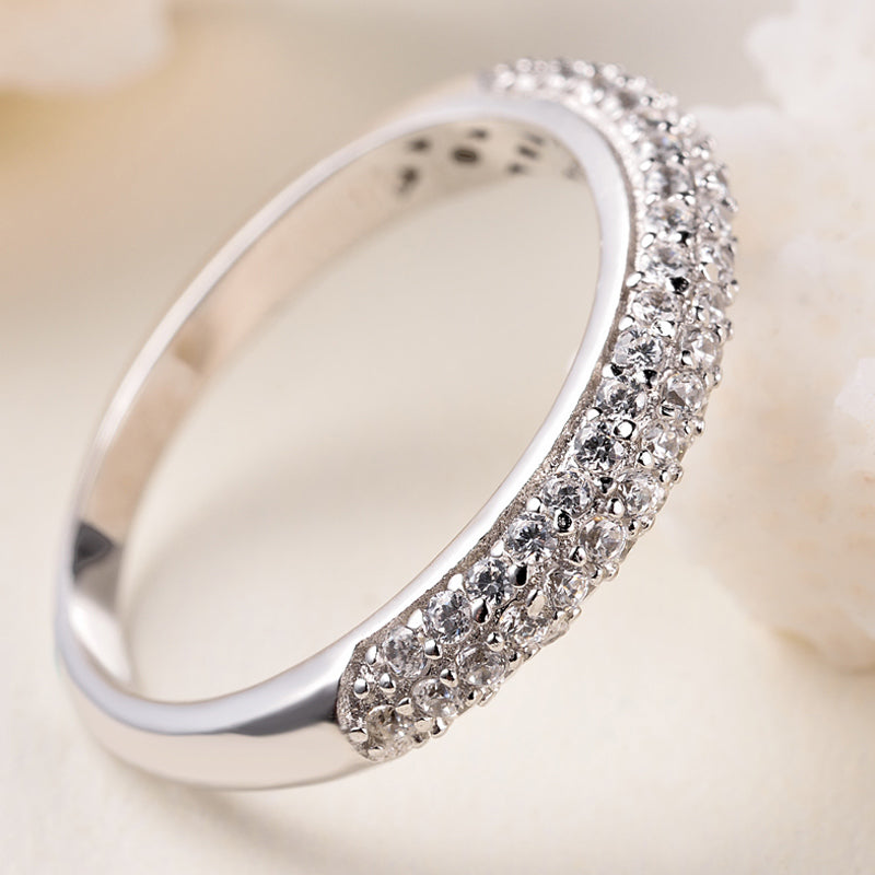 Plain silver wedding rings