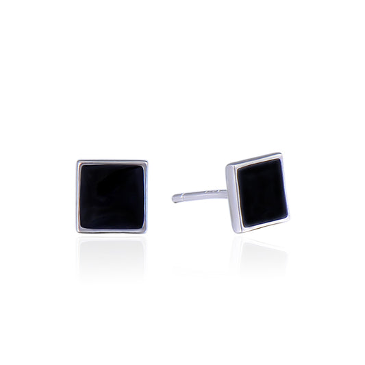 Dainty stud earrings flat back earrings silver