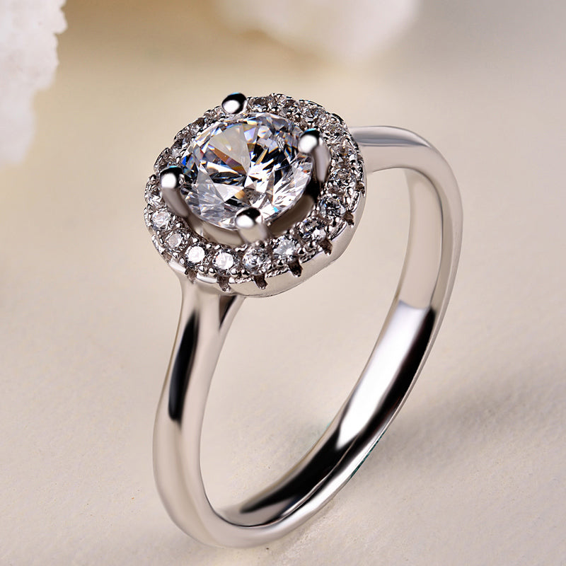 Delicate engagement ring settings