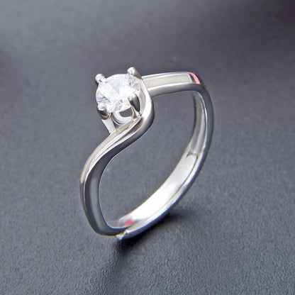Plain silver ring design