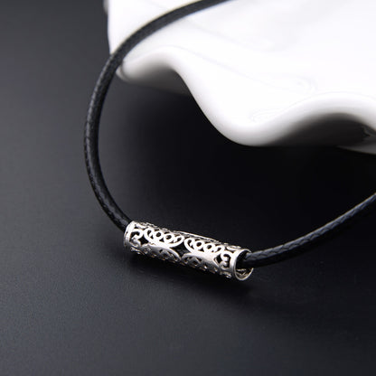 Leather cord jewelry crimp clasps