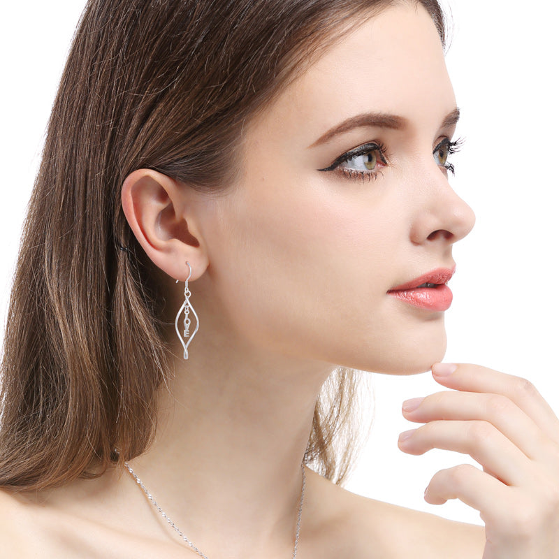 Breathtaking fish hook earrings silver