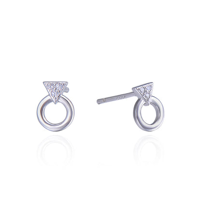 Dainty stud earrings flat back earrings