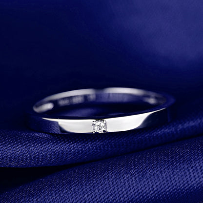 Plain silver wedding ring ladies