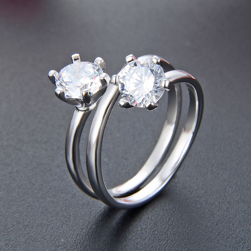 Delicate engagement rings