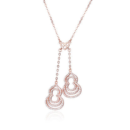 Elegant rose gold necklace price