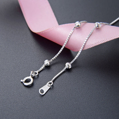 Thin silver chain necklace for pendant