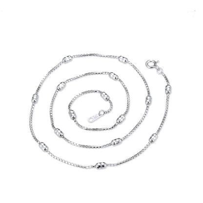 Fancy silver chain necklace