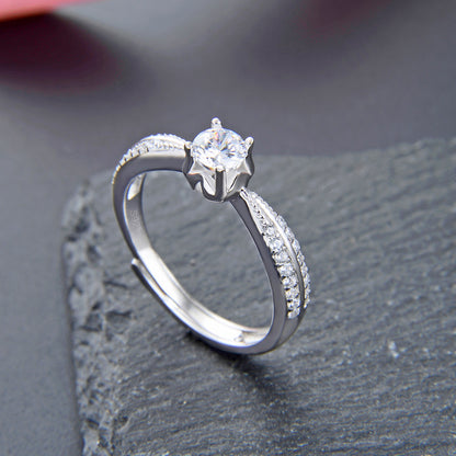 How much is a silver diamond ring worth