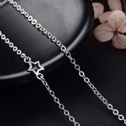 Delicate silver necklace chain