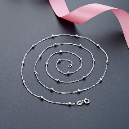 Simple silver chain design for girl