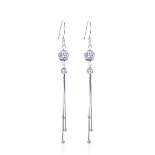 Fancy fish hook earrings silver