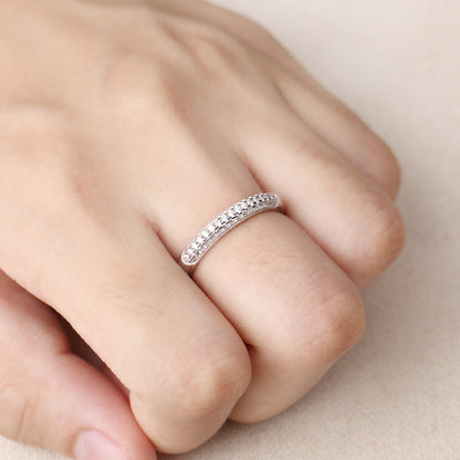 Plain silver wedding rings