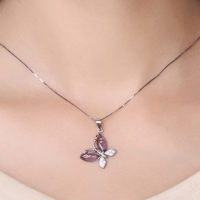 Butterfly necklace fine jewelry