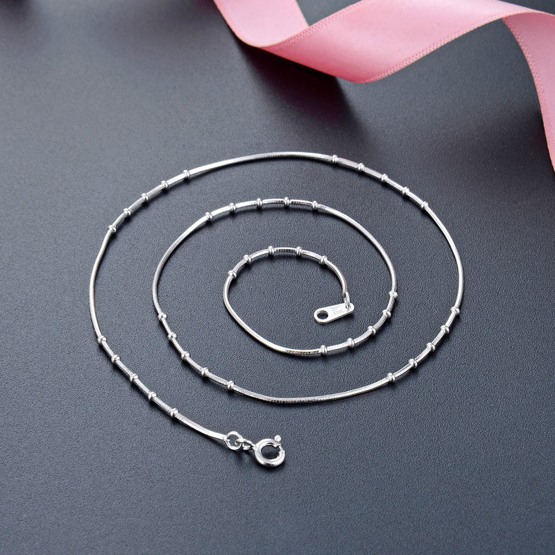 Delicate silver chain for girls