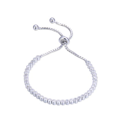 Silver beaded chain