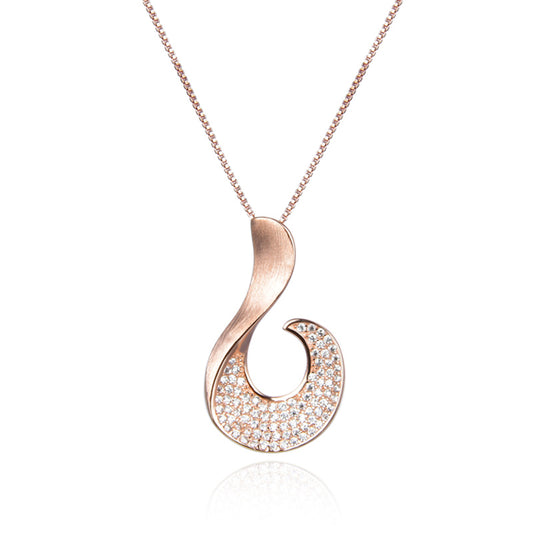 Gorgeous rose gold necklace womens