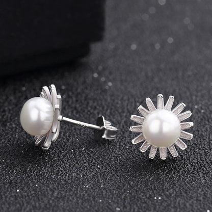 Dainty pearl earring cheap