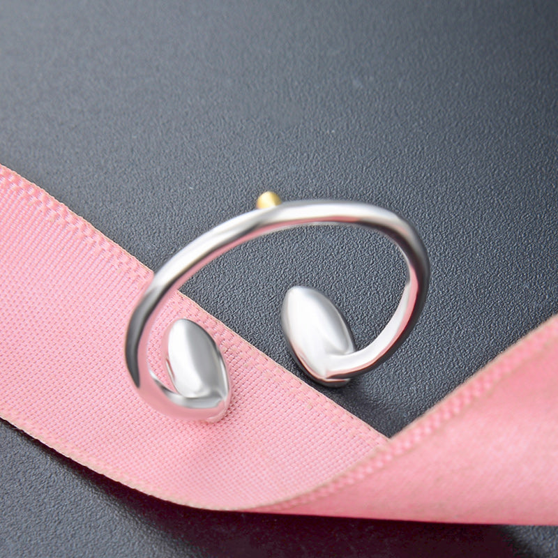 Plain silver ring for female