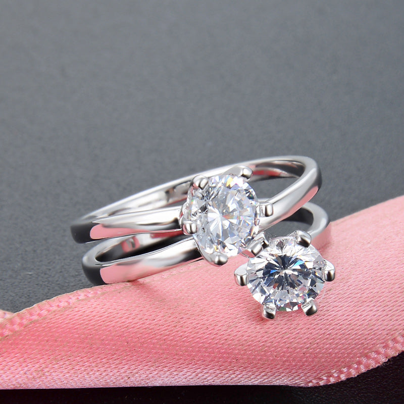 Delicate engagement rings