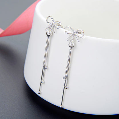 Ear threader earrings sterling