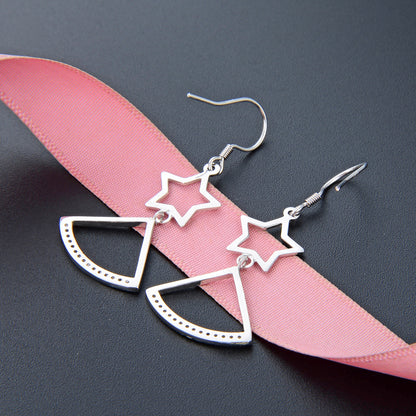 Simple fish hook earrings silver