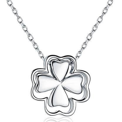 Delicate silver flower necklaces