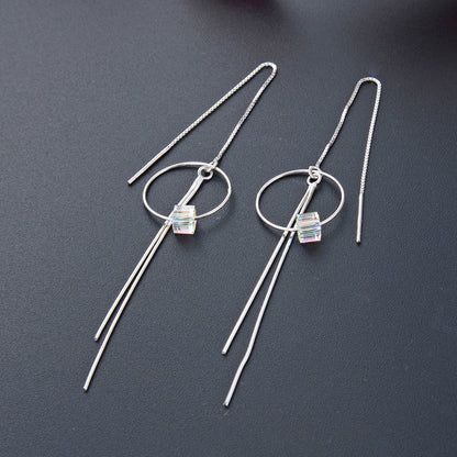 Silver earring threader