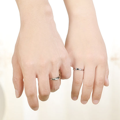 Basic silver wedding ring