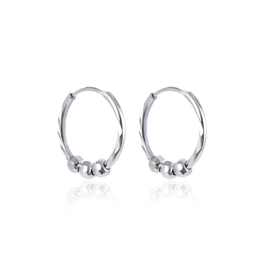 Elegant delicate hoop earrings