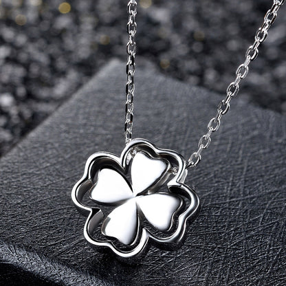 Delicate silver flower necklaces