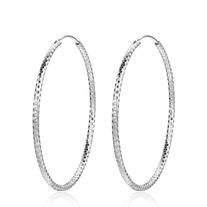 Dainty sterling silver hoop earrings