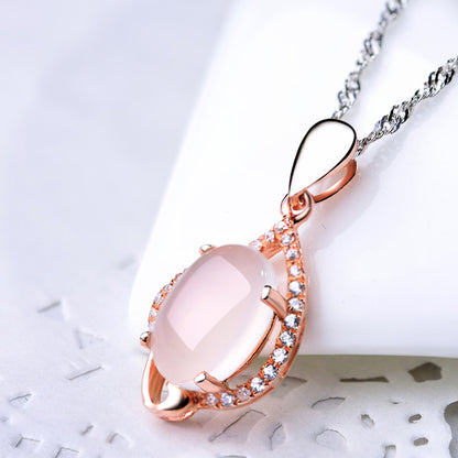 Fantastic rose gold necklace womens