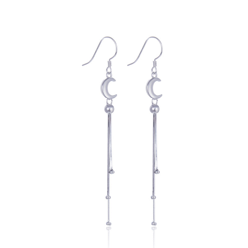 Silver french hook earrings
