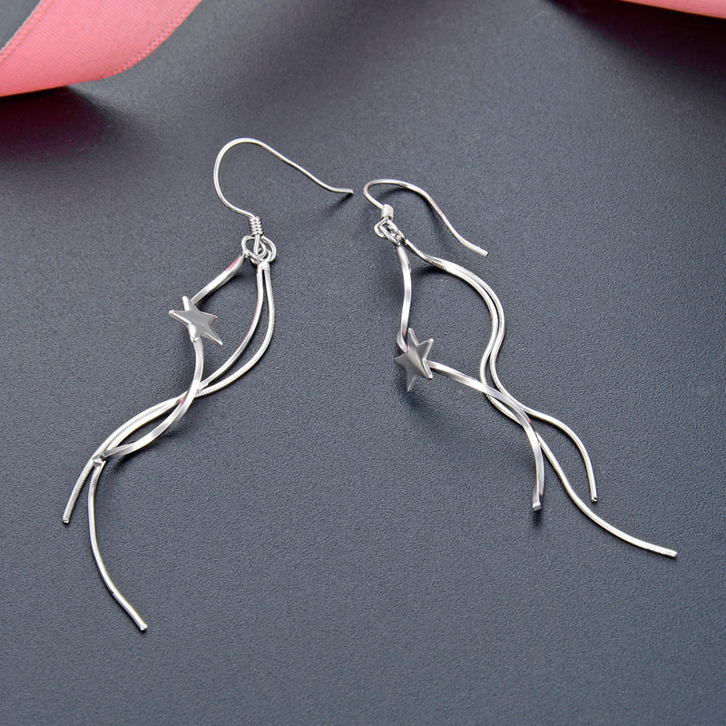 Silver threader earrings hypoallergenic