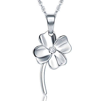 Delicate silver flower necklace meaning