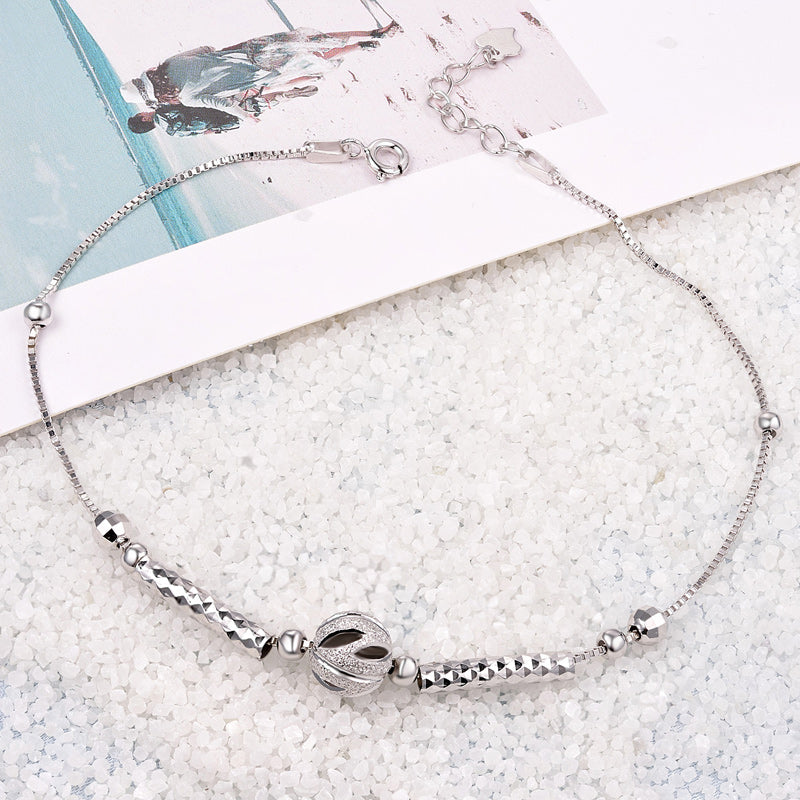 Delicate silver bracelet chain