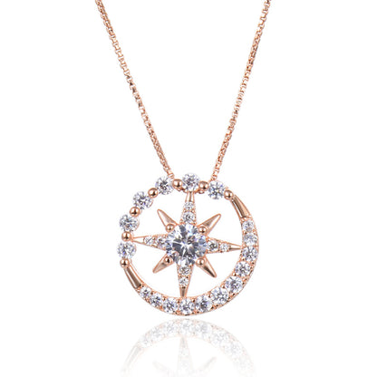 Chic rose gold necklace set artificial