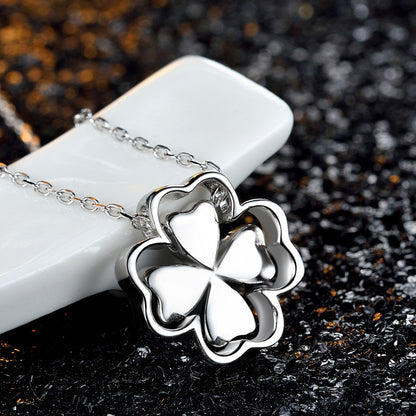 Delicate silver flower necklaces