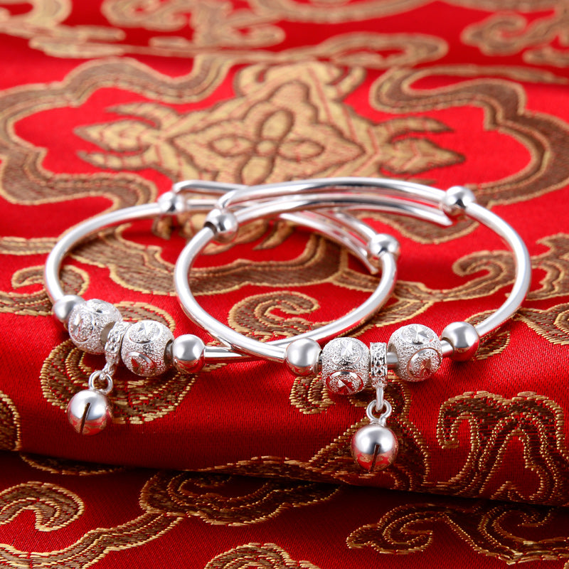 Heavy silver charm bracelet