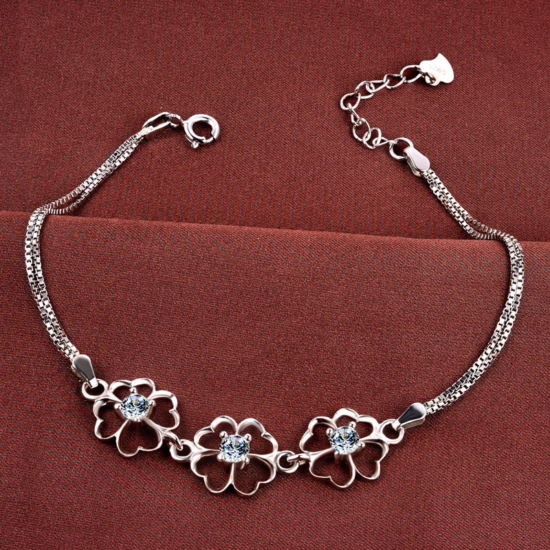 Delicate silver love bracelet dupe