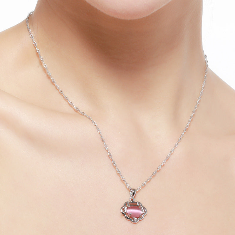 High-end silver choker necklace