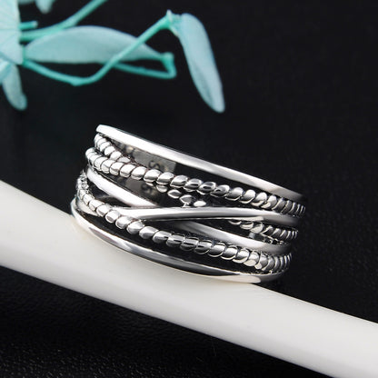 Delicate silver cuff bangle bracelet