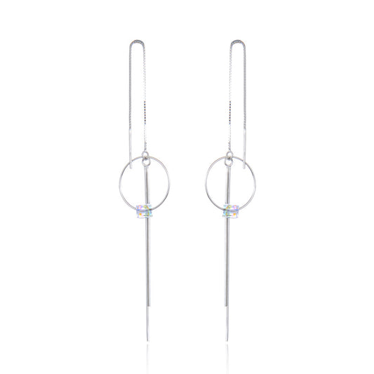 Silver earring threader