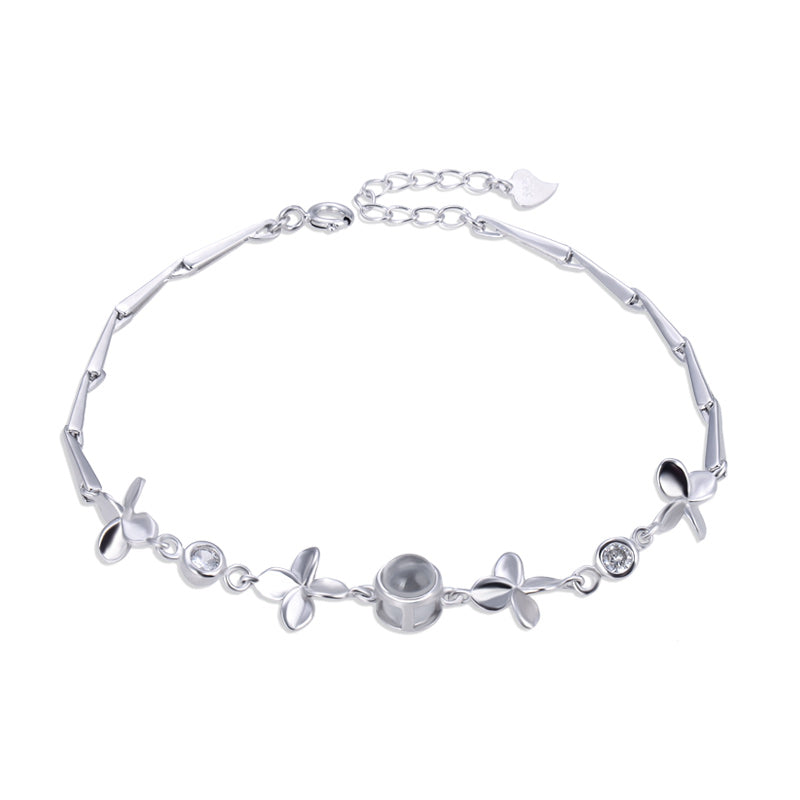 Delicate silver infinity bracelet