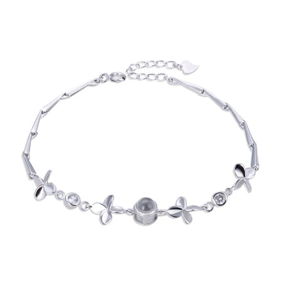 Delicate silver infinity bracelet