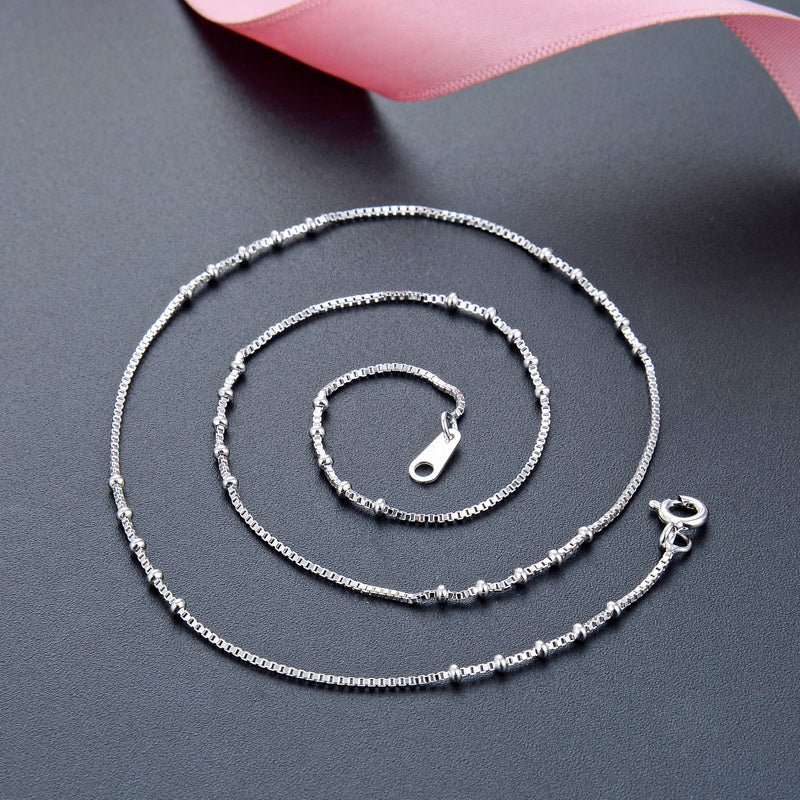 Thin silver chain for jewelry making