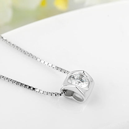 Delicate love charm pendant necklace
